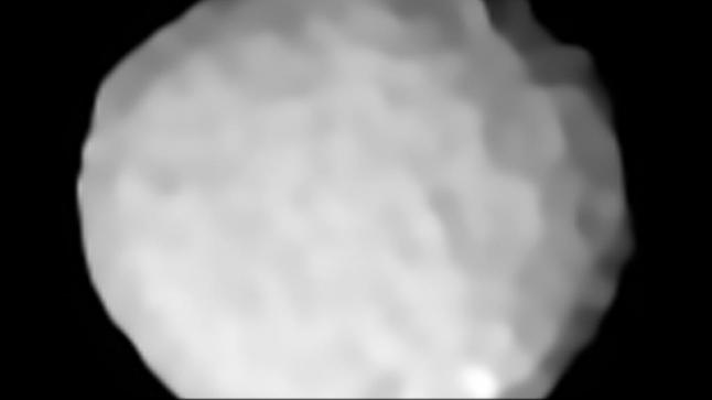 حجم القمر7 أضعاف عبر الأقمار الاصطناعية و كويكب غريب سطحه يشبه الغولف